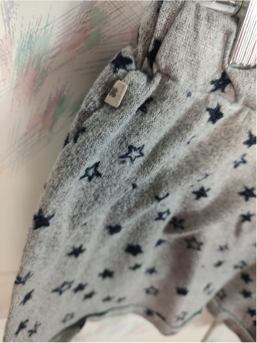 Women's Lucky Brand Star Print Pajama Shorts Grey - Picture 6 of 8